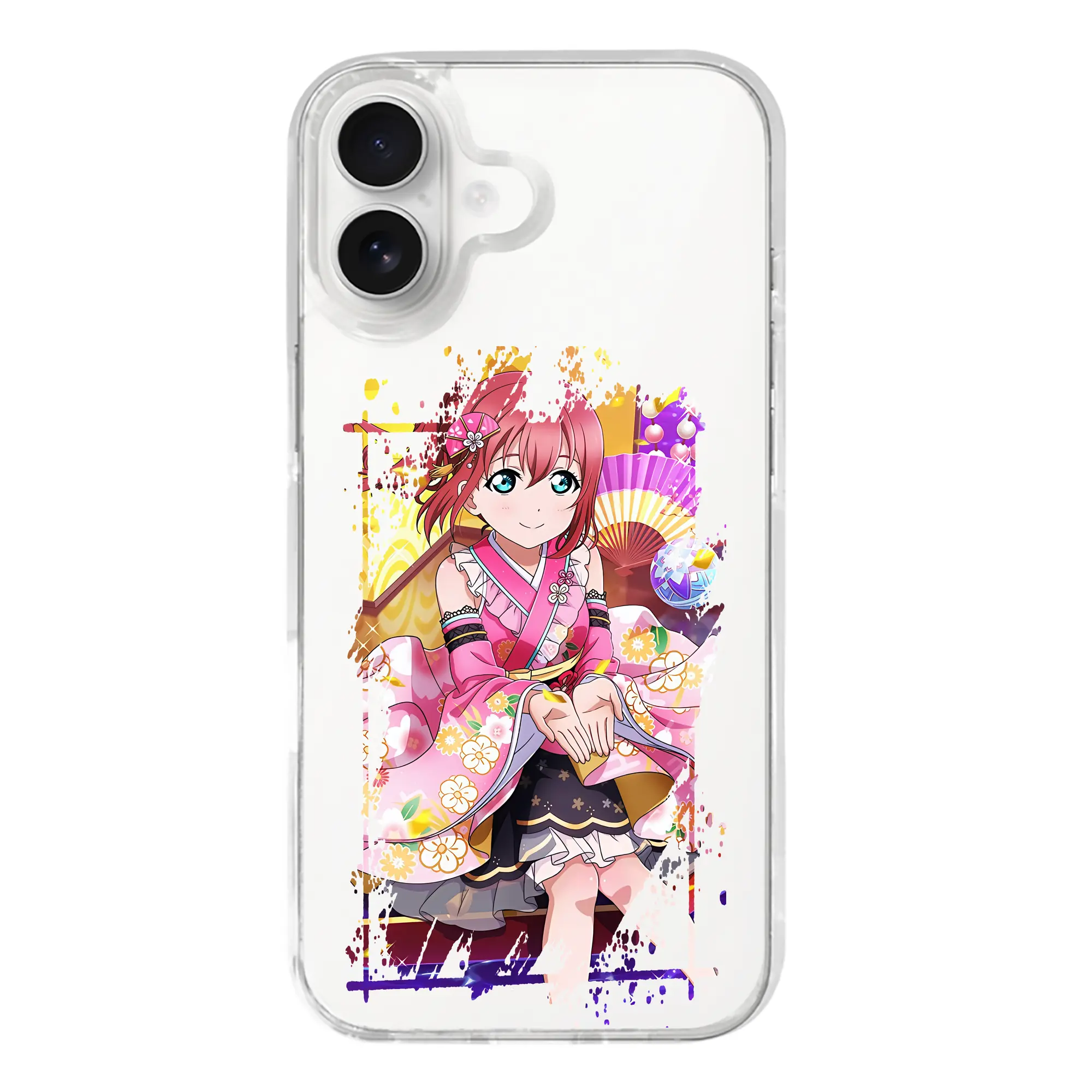 Love Live! グッズ,黒澤ルビィ - iPhone 17シリーズ 透明スマホケース – 薄型・耐衝撃・精密フィット保護カバー